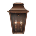 Coventry 2-Light Copper Patina Pocket Wall Light on a white background