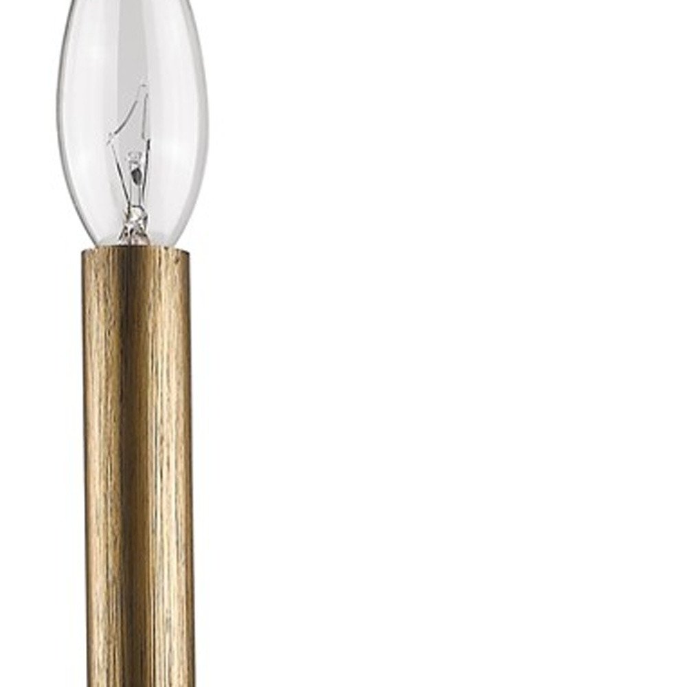 Light Gold Wall Sconce with Crystal Accent on a white background