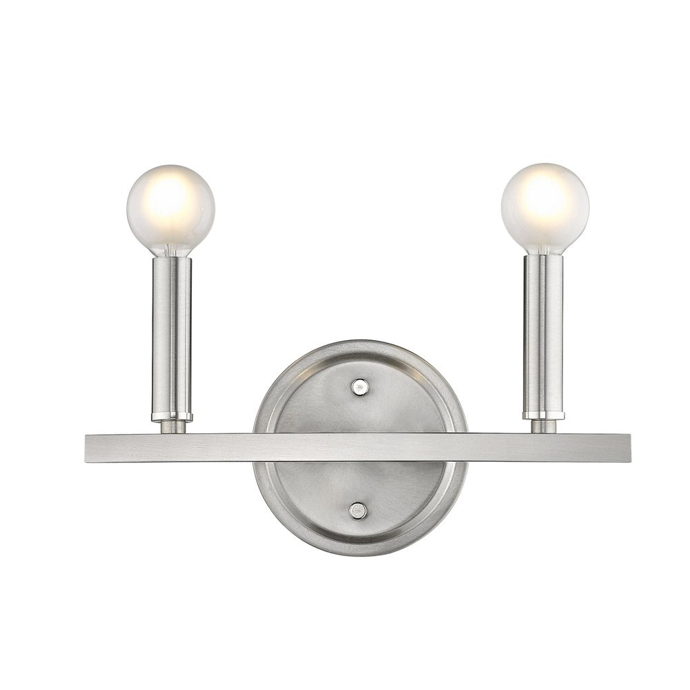 7" Silver Metal Vanity Flush Mounted Sconce
