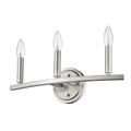 7" Silver Metal Vanity Flush Mounted Sconce