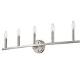 7" Silver Metal Vanity Flush Mounted Sconce