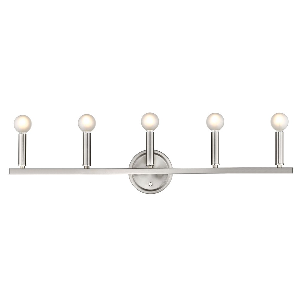 7" Silver Metal Vanity Flush Mounted Sconce