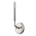Minimalist Silver Wall Sconce on a white background