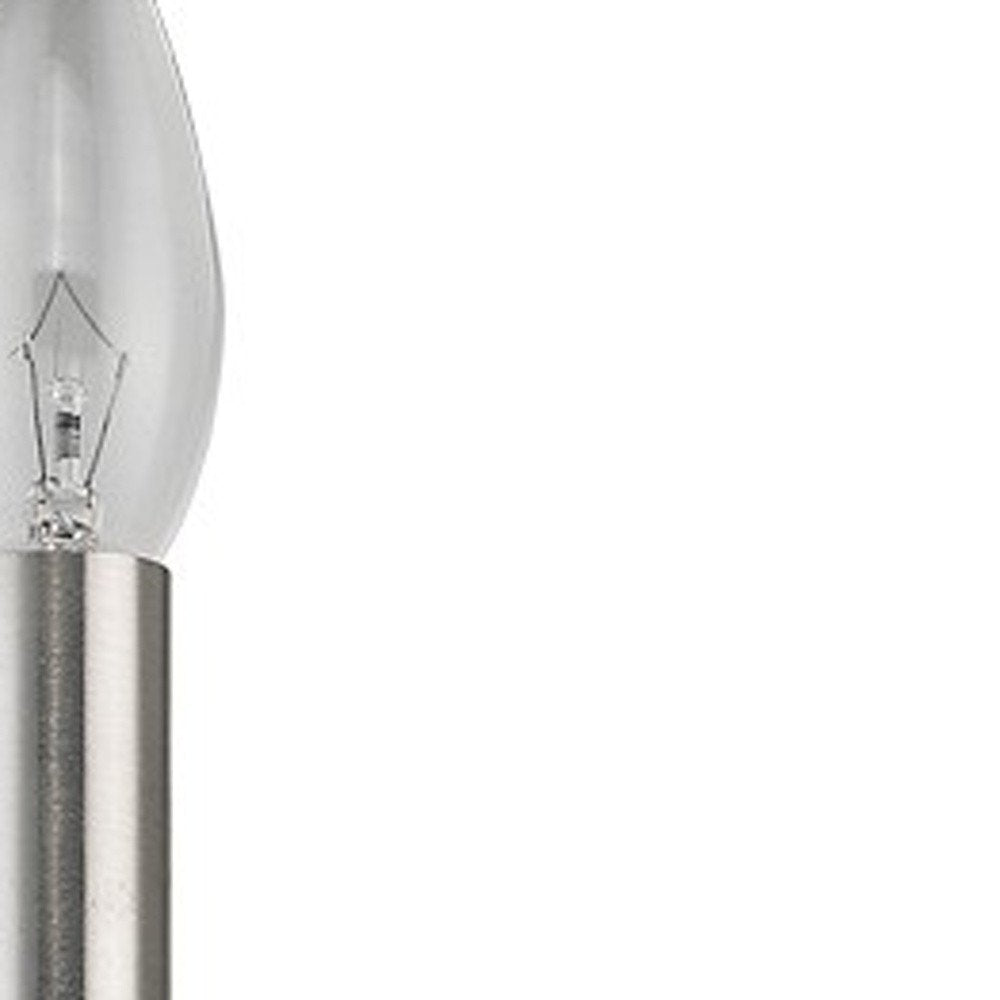 Minimalist Silver Wall Sconce on a white background