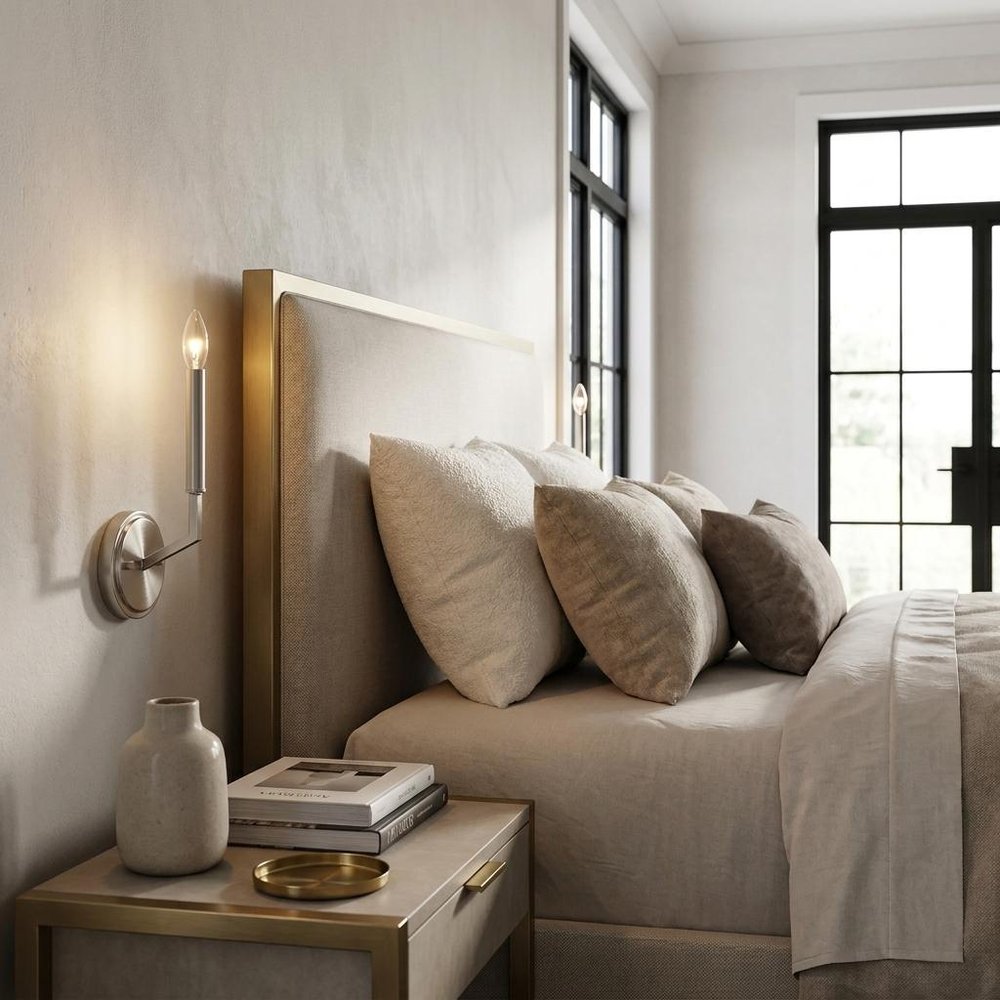 Minimalist Silver Wall Sconce