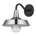 Silver Seeded Dimmable Outdoor Hanging Light With Silver Shades on a white background