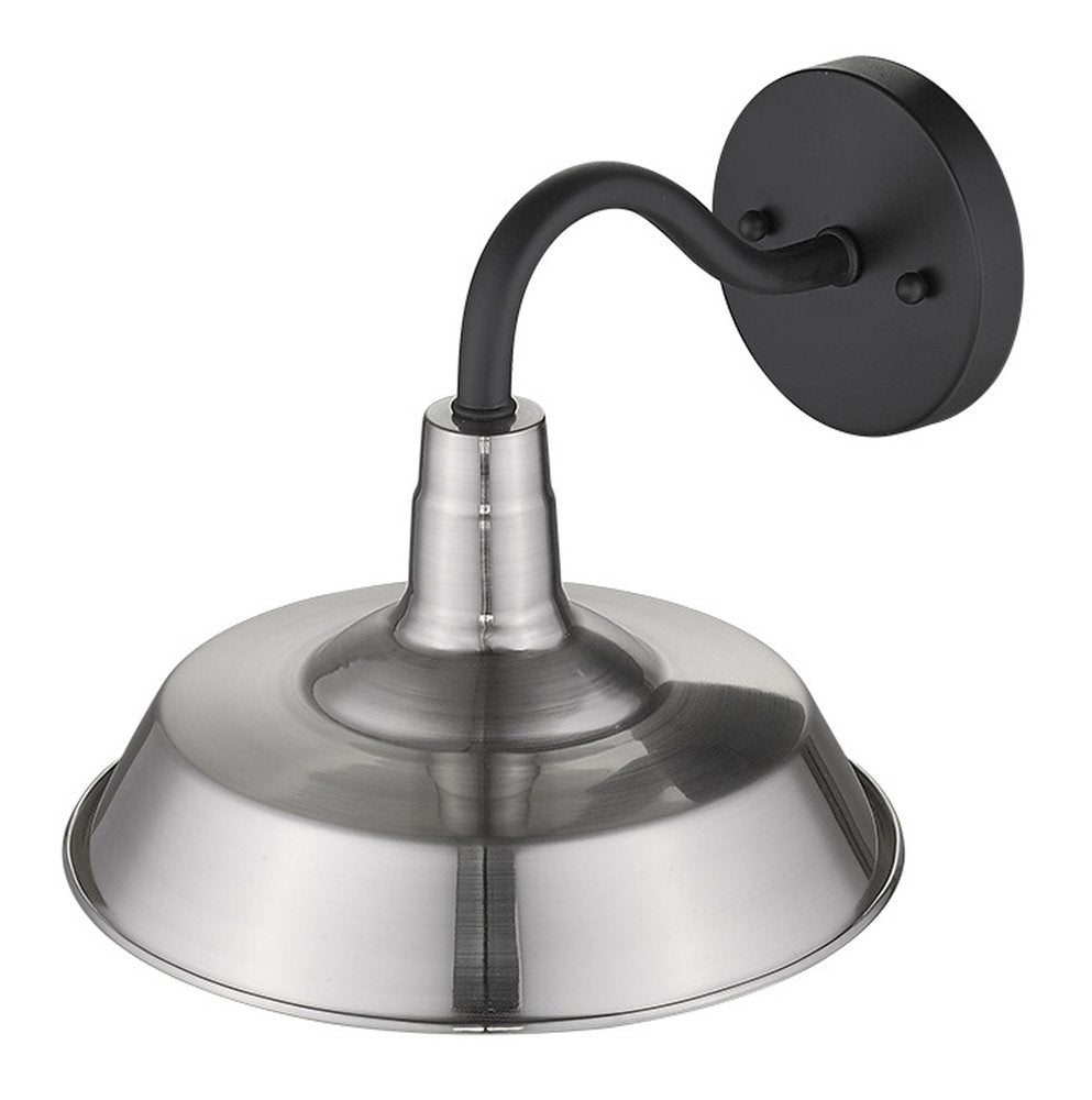 Silver Seeded Dimmable Outdoor Hanging Light With Silver Shades on a white background