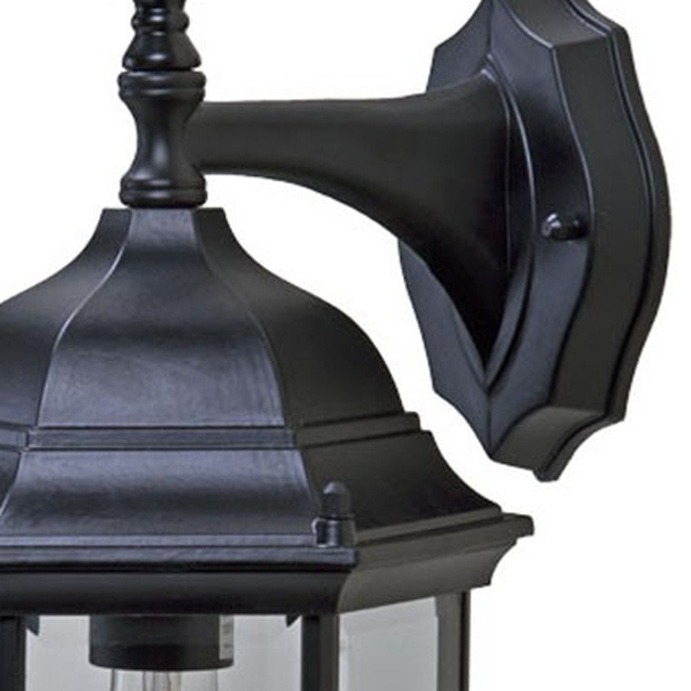 XL White Clear Glass Swing Arm Wall Light - SKU 398581