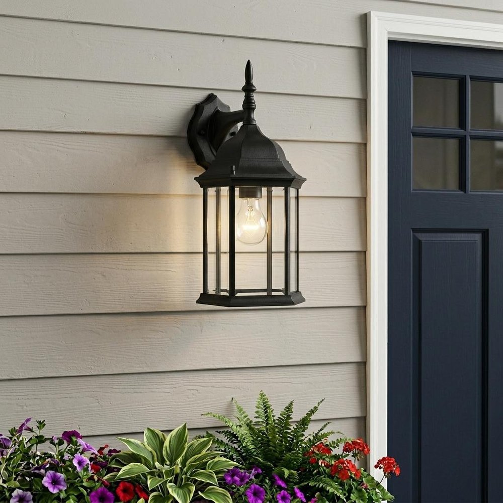 XL White Clear Glass Swing Arm Wall Light - SKU 398581 in a home interior