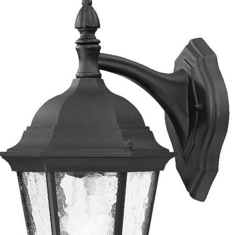 Two Light Matte Black Hanging Carousel Wall Light on a white background