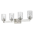 Livvy 4-Light Satin Nickel Vanity on a white background