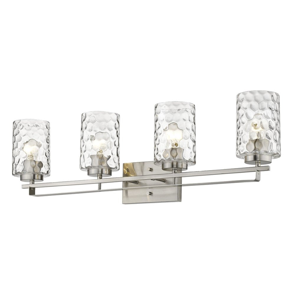 Livvy 4-Light Satin Nickel Vanity on a white background