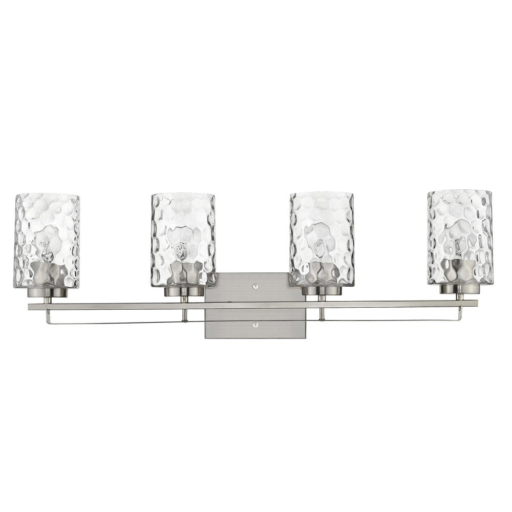 Livvy 4-Light Satin Nickel Vanity on a white background
