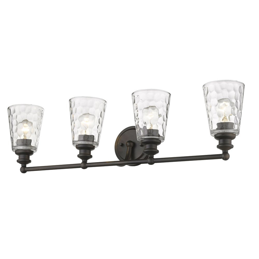 Mae 4-Light Oil-Rubbed Bronze Vanity on a white background