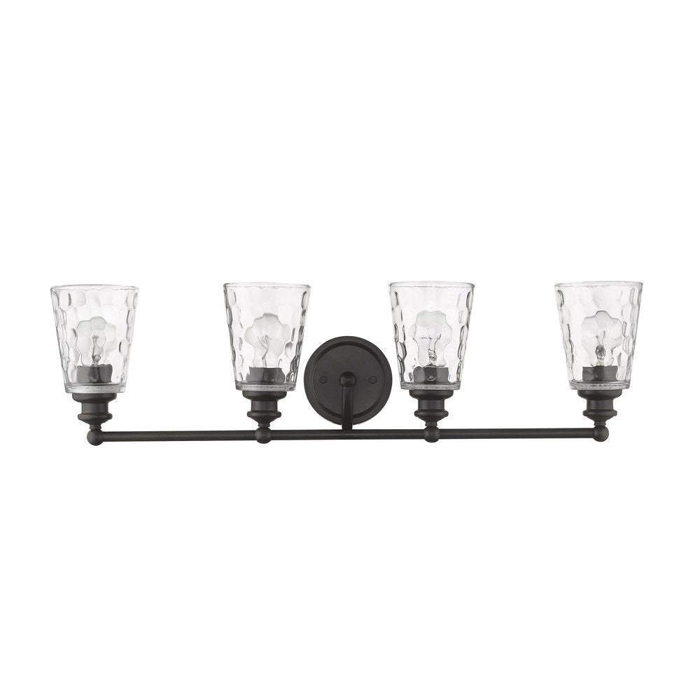 Mae 4-Light Oil-Rubbed Bronze Vanity on a white background