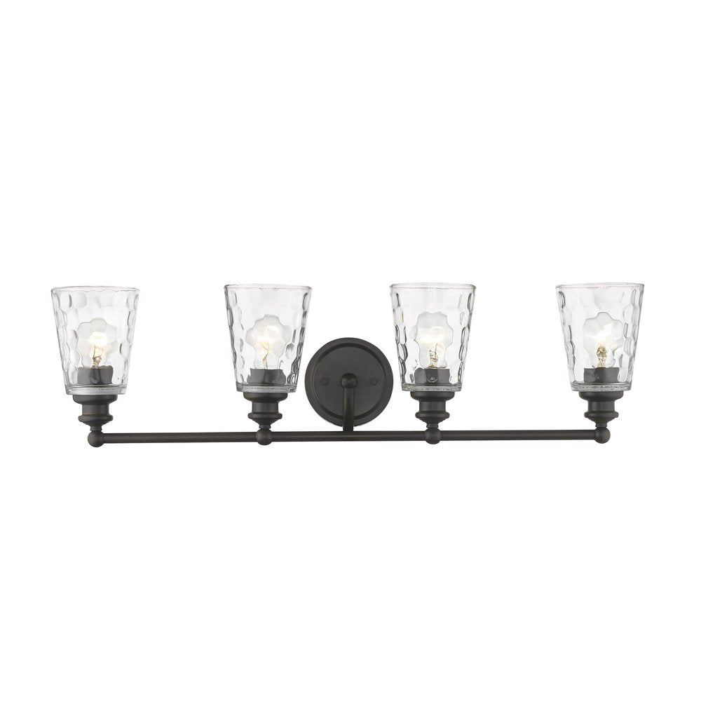 Mae 4-Light Oil-Rubbed Bronze Vanity on a white background