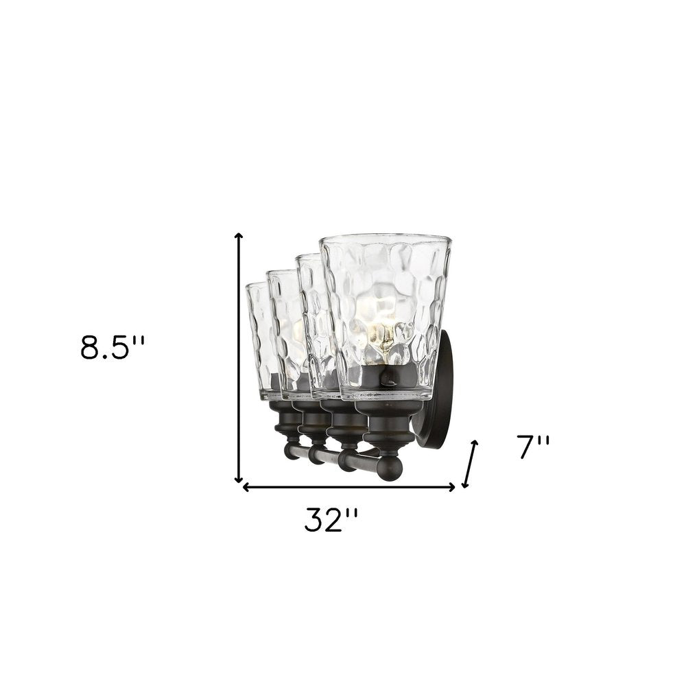 Mae 4-Light Oil-Rubbed Bronze Vanity on a white background