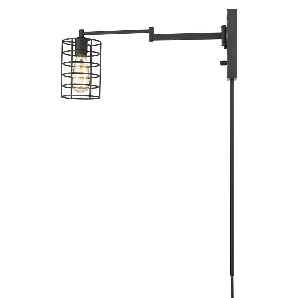 Industrial Gold Metal Wall Sconce
