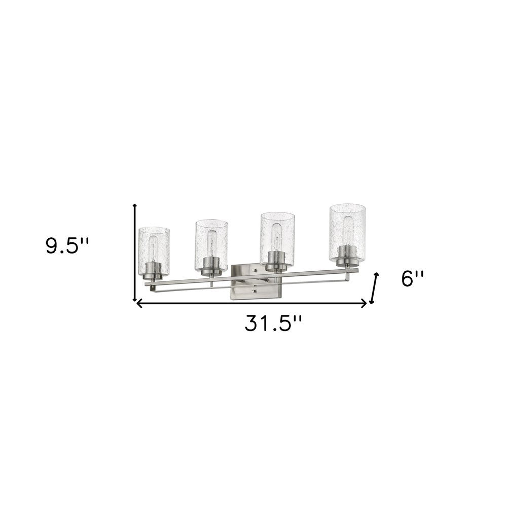 Orella 4-Light Satin Nickel Vanity on a white background