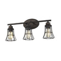 9" Bronze Metal Vanity Flush Mounted Sconce