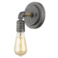 Industrial Textured Gray Wall Light on a white background