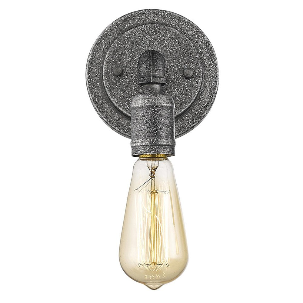 Industrial Textured Gray Wall Light on a white background