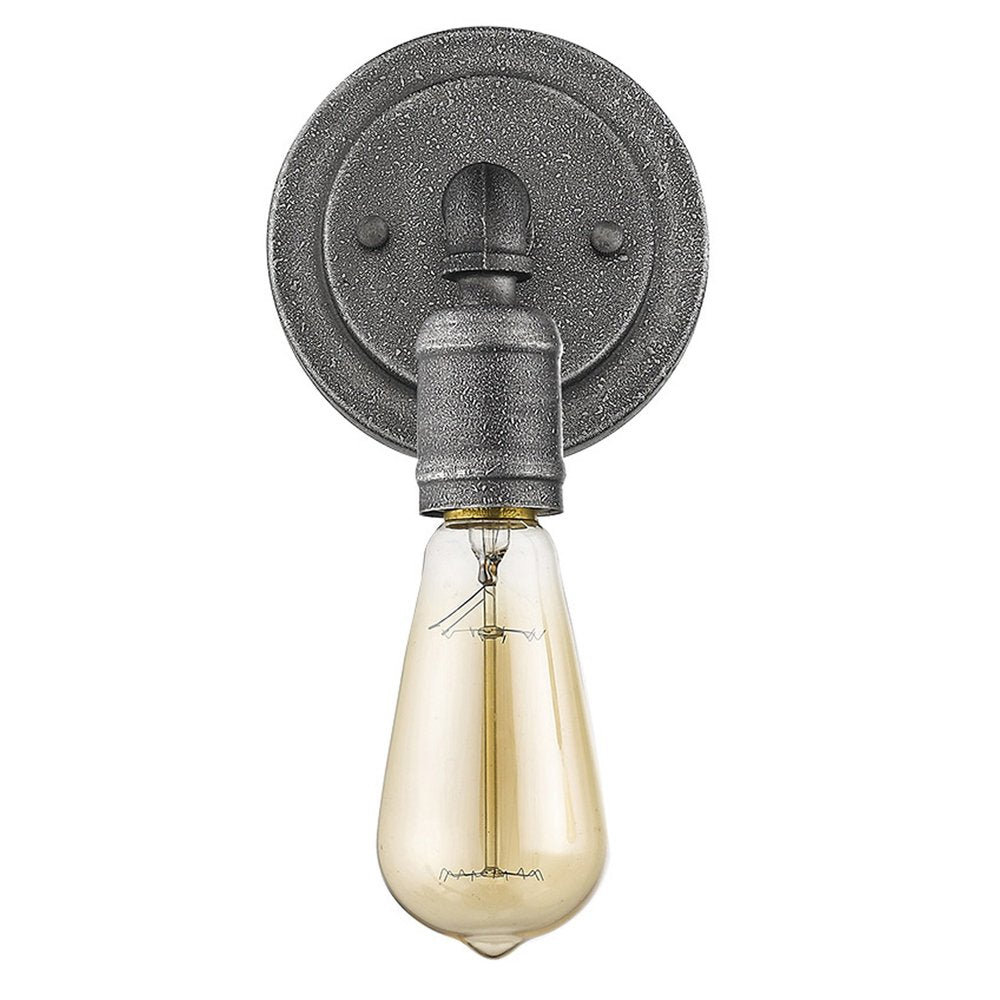 Industrial Textured Gray Wall Light on a white background