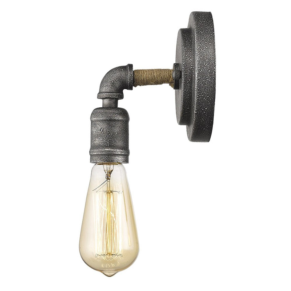Industrial Textured Gray Wall Light on a white background