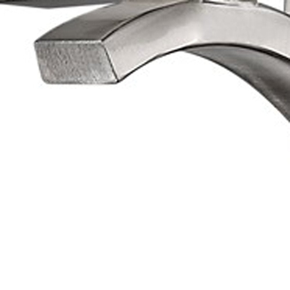 One Light Silver and Glass Wall Sconce on a white background