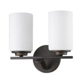 11" Black And White Metal Flush Mounted Sconce