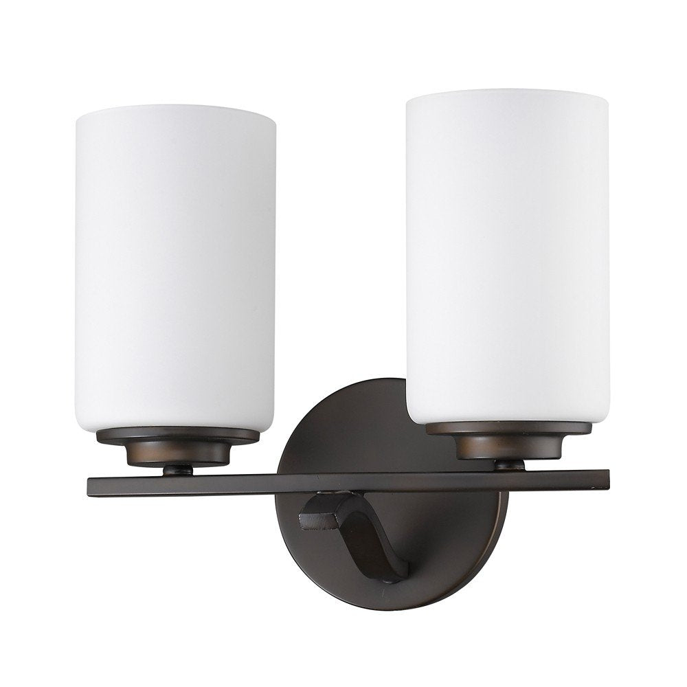 11" Black And White Metal Flush Mounted Sconce
