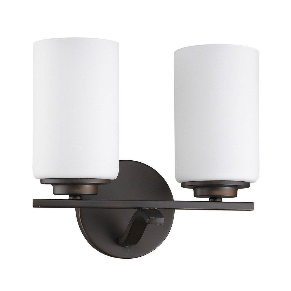 11" Black And White Metal Flush Mounted Sconce