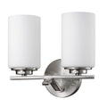 11" Silver And White Metal Flush Mounted Sconce