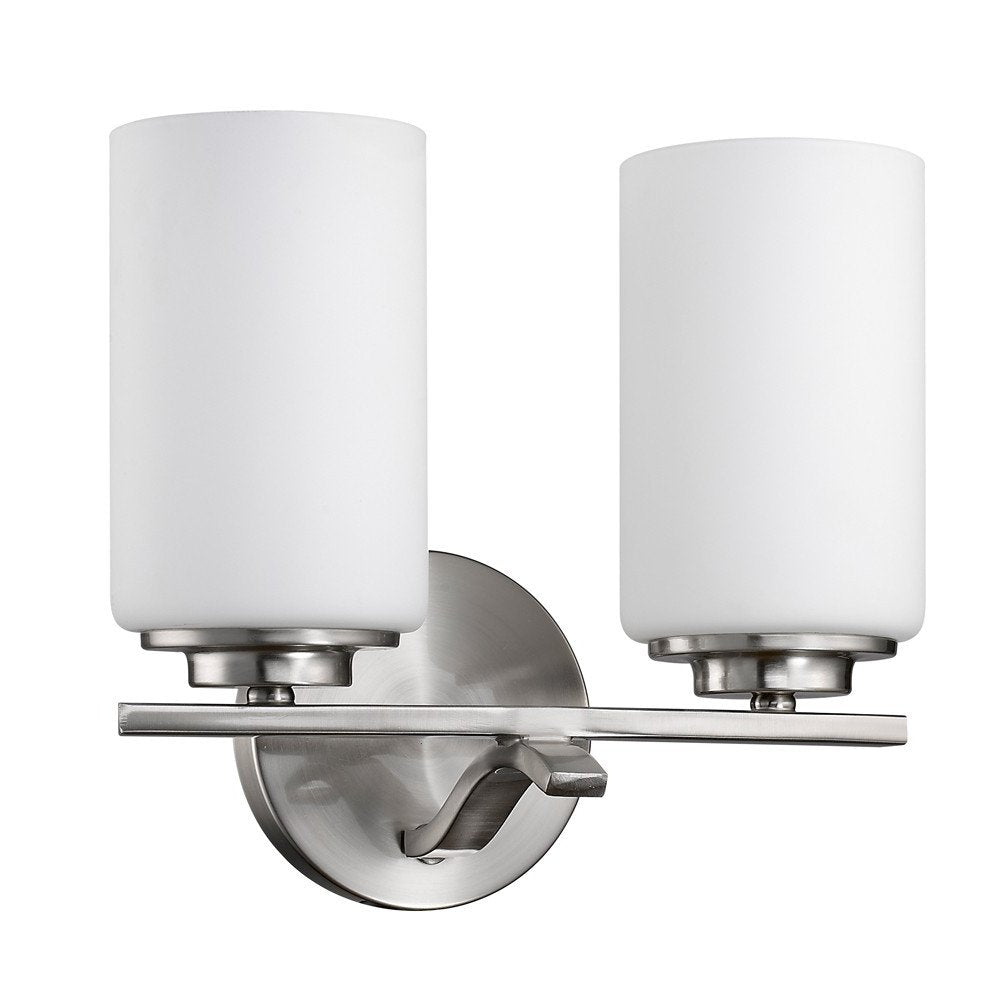 11" Silver And White Metal Flush Mounted Sconce