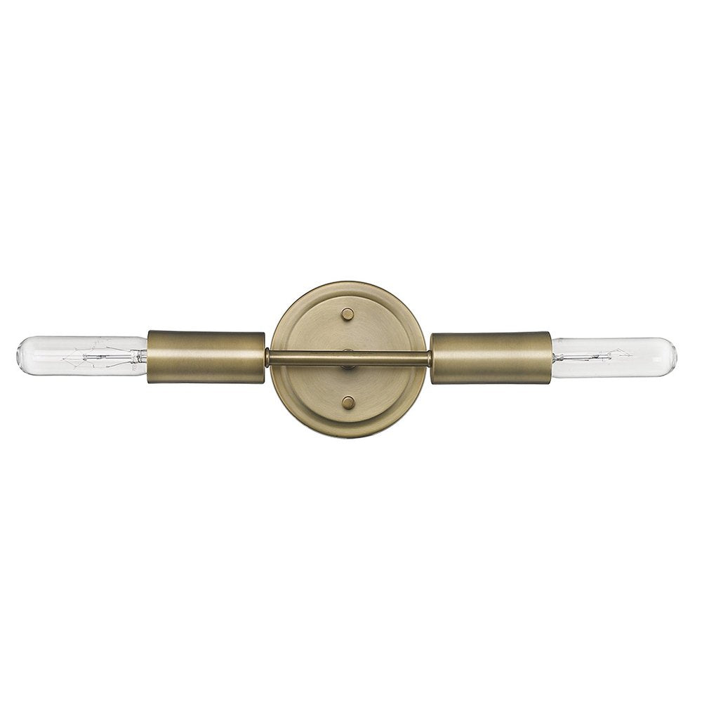 5" Gold Metal Vanity Flush Mounted Sconce