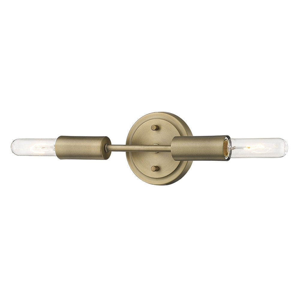 5" Gold Metal Vanity Flush Mounted Sconce