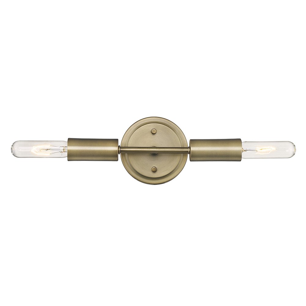 5" Gold Metal Vanity Flush Mounted Sconce