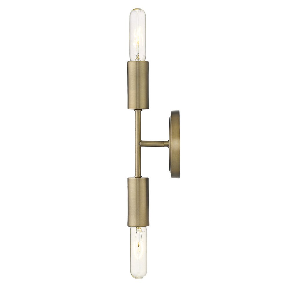 5" Gold Metal Vanity Flush Mounted Sconce