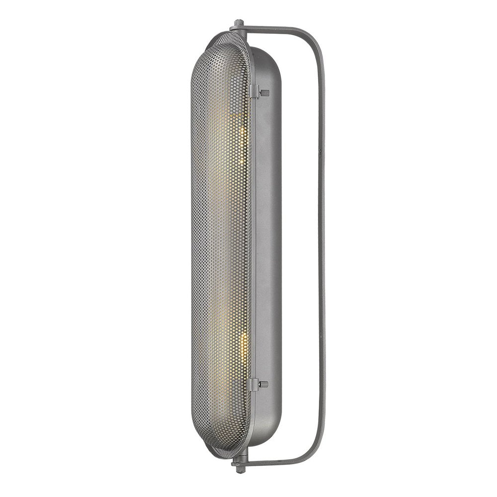 Terra 2-Light Gray Sconce on a white background