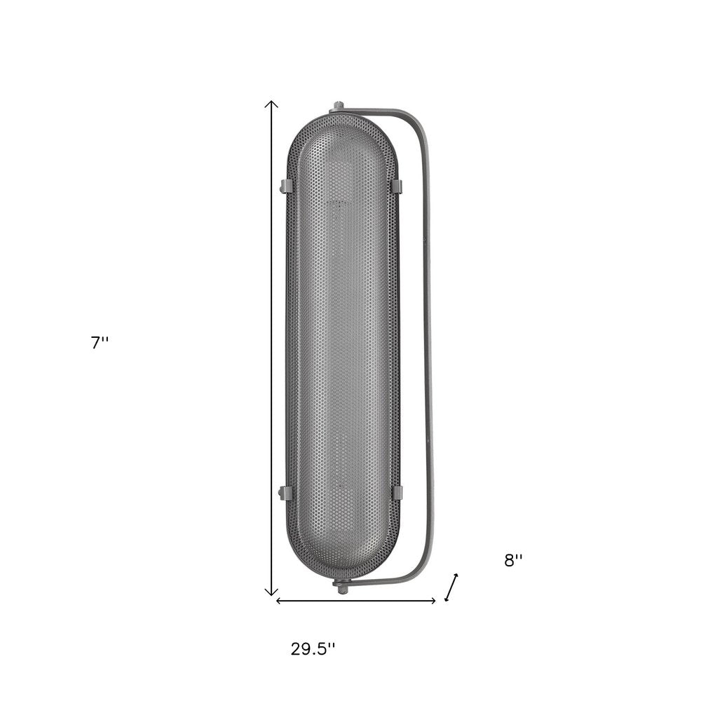 Terra 2-Light Gray Sconce on a white background