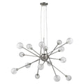 Modern Multi Light Geometric Hanging Chandelier Light on a white background