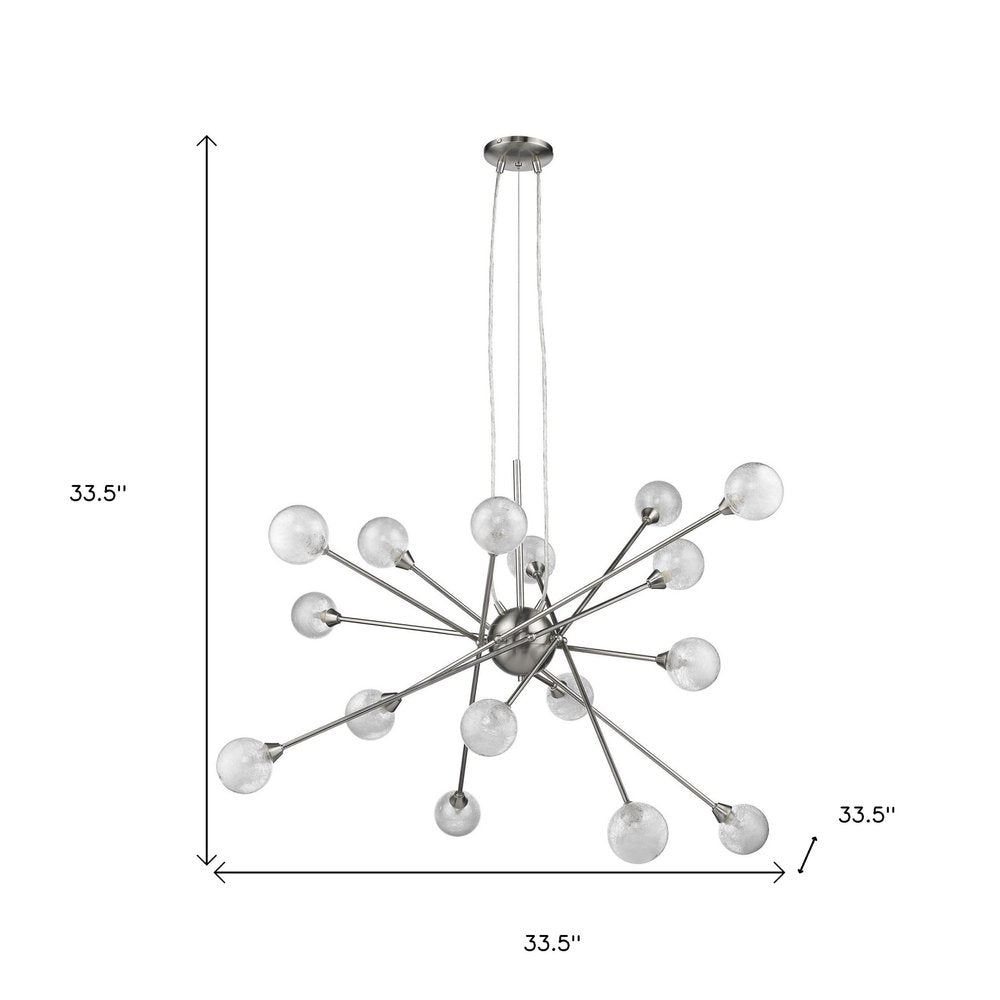 Modern Multi Light Geometric Hanging Chandelier Light on a white background