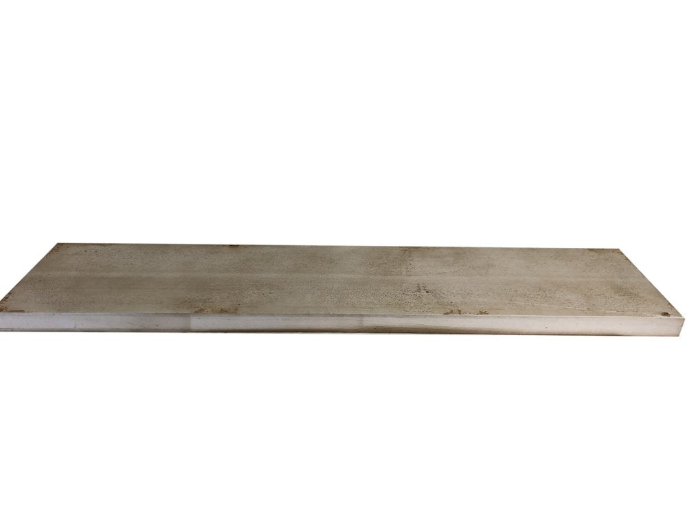 5" Solid Wood Wall Mounted Shelving Unit. Wall mounted shelve isolated on a plain white background, finished in tan wood.