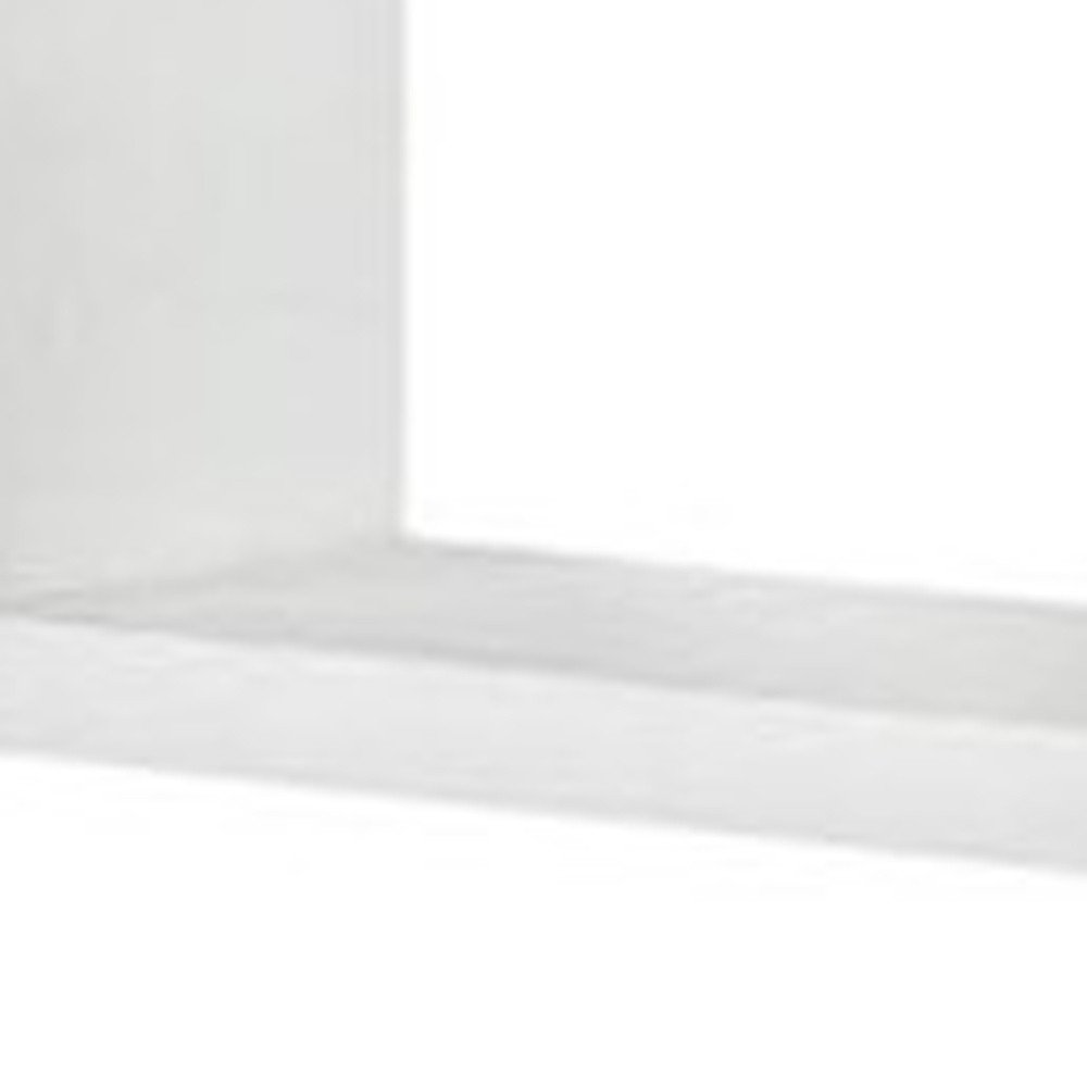24" Two Shelves Solid Wood Wall Mounted Shelving Unit. Wall mounted shelve isolated on a plain white background, in a white wood finish.