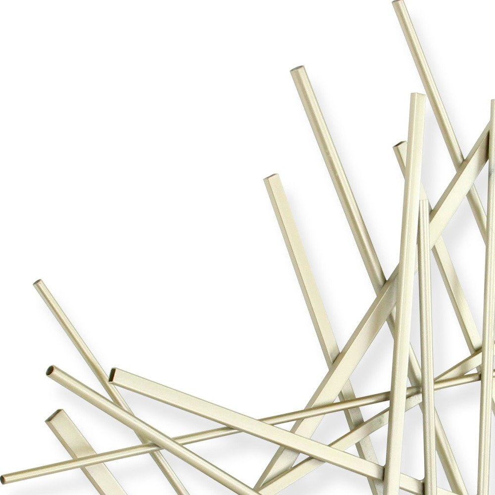 Silver Steel Wall Decor on a white background