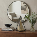 Narrow Metal Triangular Decorative Sculpture