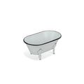 White Bathtub Decorative Sculpture on a white background