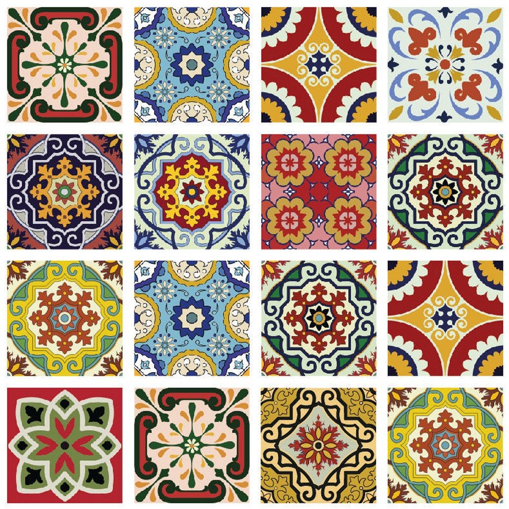 4" X 4" Mediterra Mosaic Peel and Stick Tiles