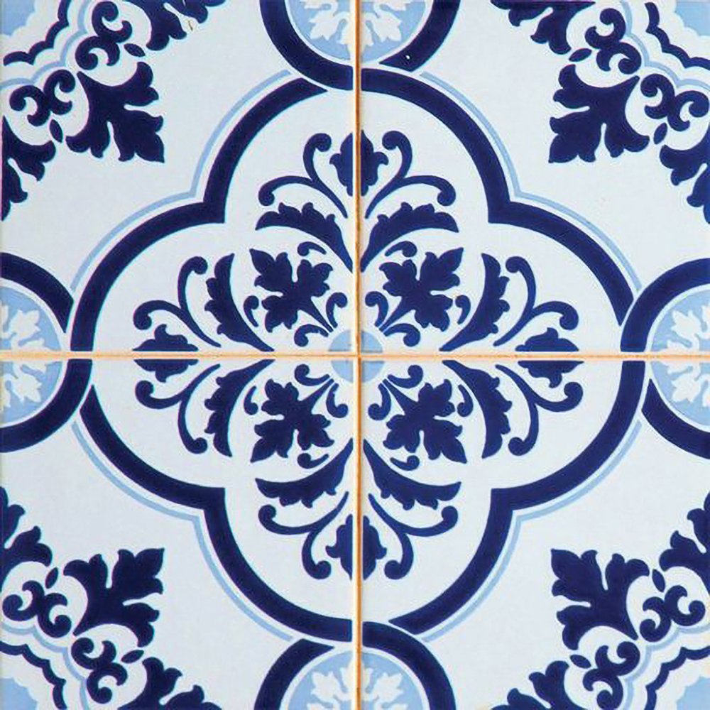 7" X 7" Azul Multi Mosaic Peel and Stick Tiles