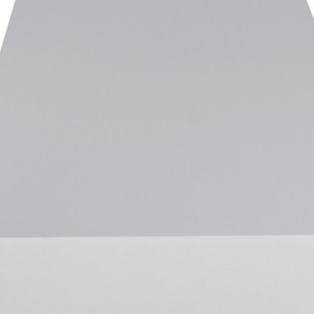 75" White Wooden Wall Mounted Floating Shelf on a white background